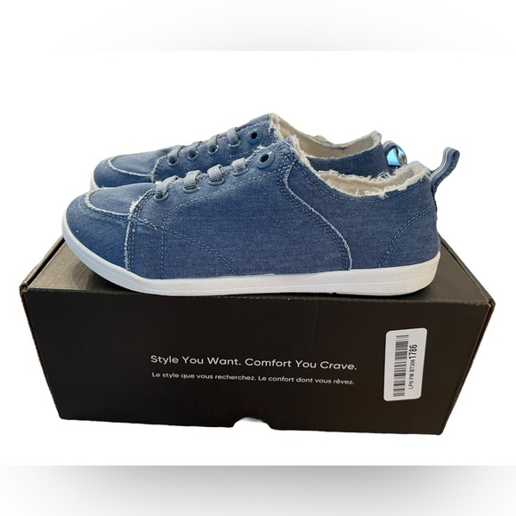NWT Vionic Beach Women’s Pismo Casual Sneakers in Denim in size 6 wide - Picture 3 of 8